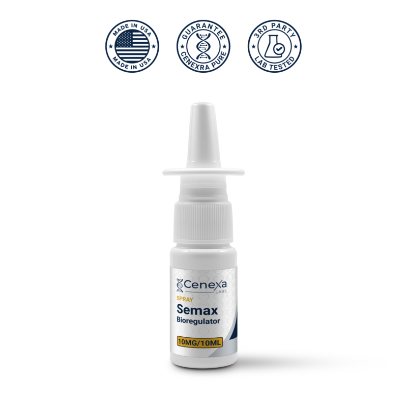 Semax peptide spray 10mg 10ml vial – neuroprotection research – USA Made