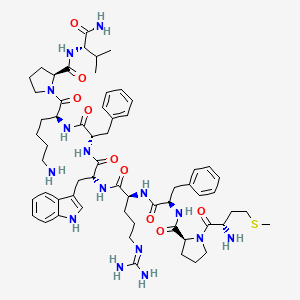 Nonapeptide-1 molecular structure diagram showing nine amino acid MC1R antagonist sequence