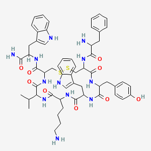 DSIP delta sleep-inducing peptide molecular structure showing nine amino acid nonapeptide sequence