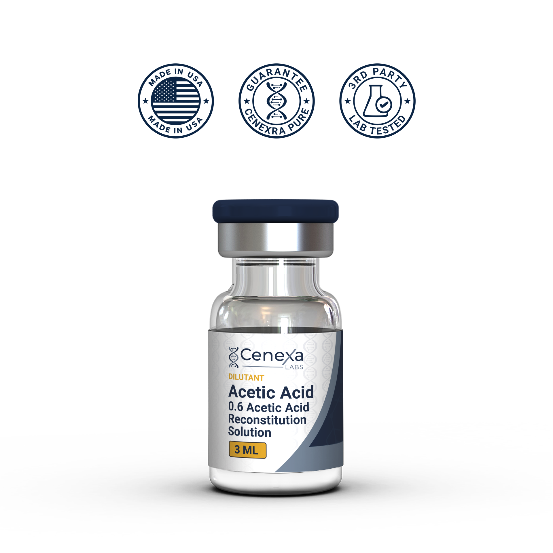 Acetic Acid .6 peptide solution 3ml