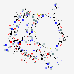 Dermorphin heptapeptide molecular structure showing seven amino acid sequence with D-alanine residue