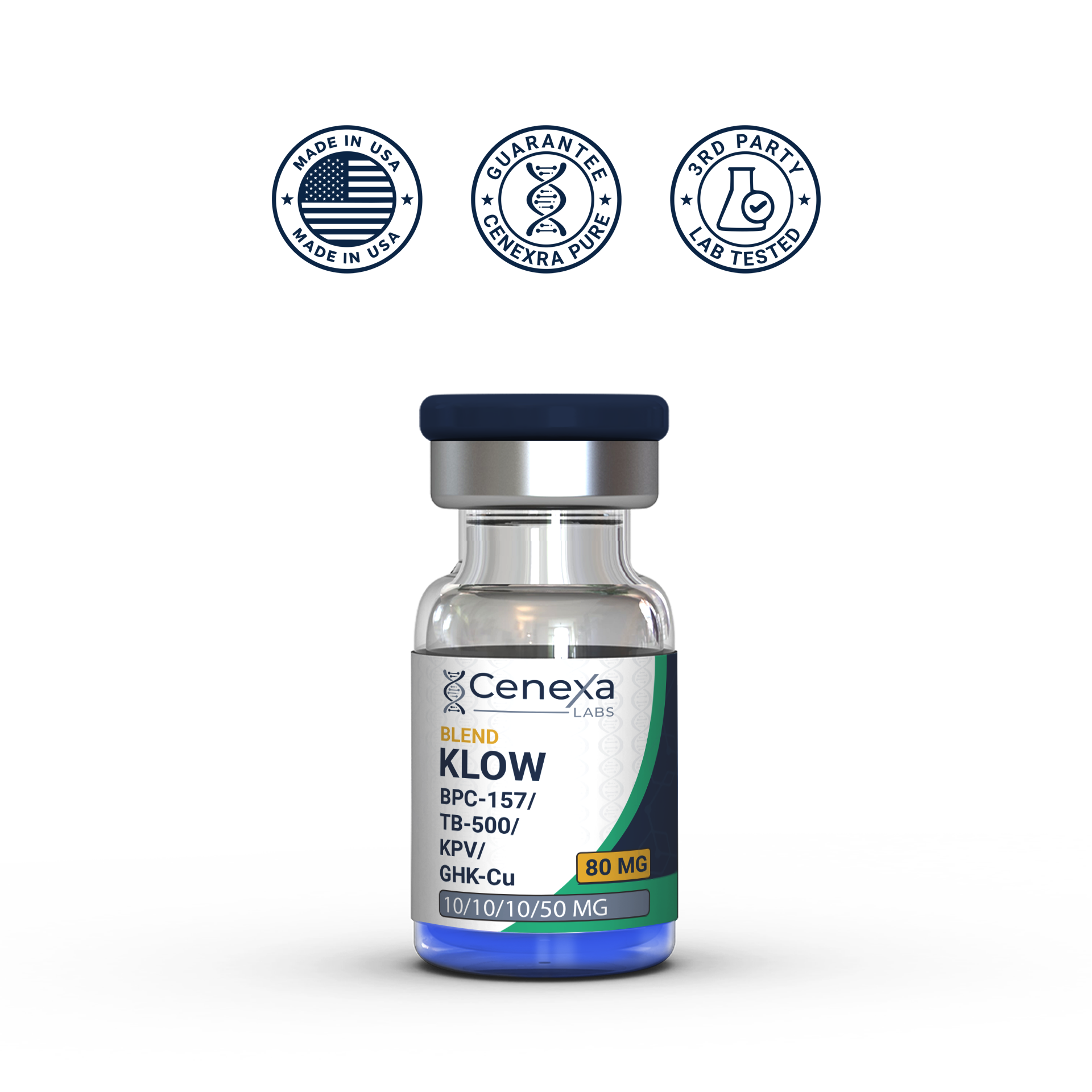 80mg KLOW Blend Peptide Vial