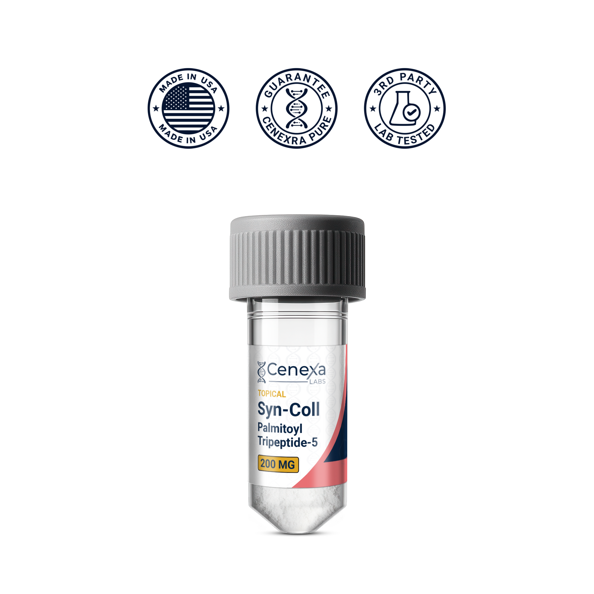 Syn-Coll peptide powder – Palmitoyl Tripeptide-5 topical research grade – USA Made