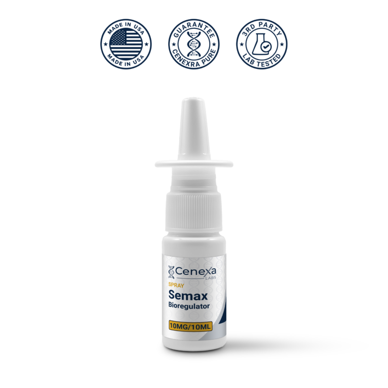 Semax peptide spray 10mg 10ml vial – neuroprotection research – USA Made