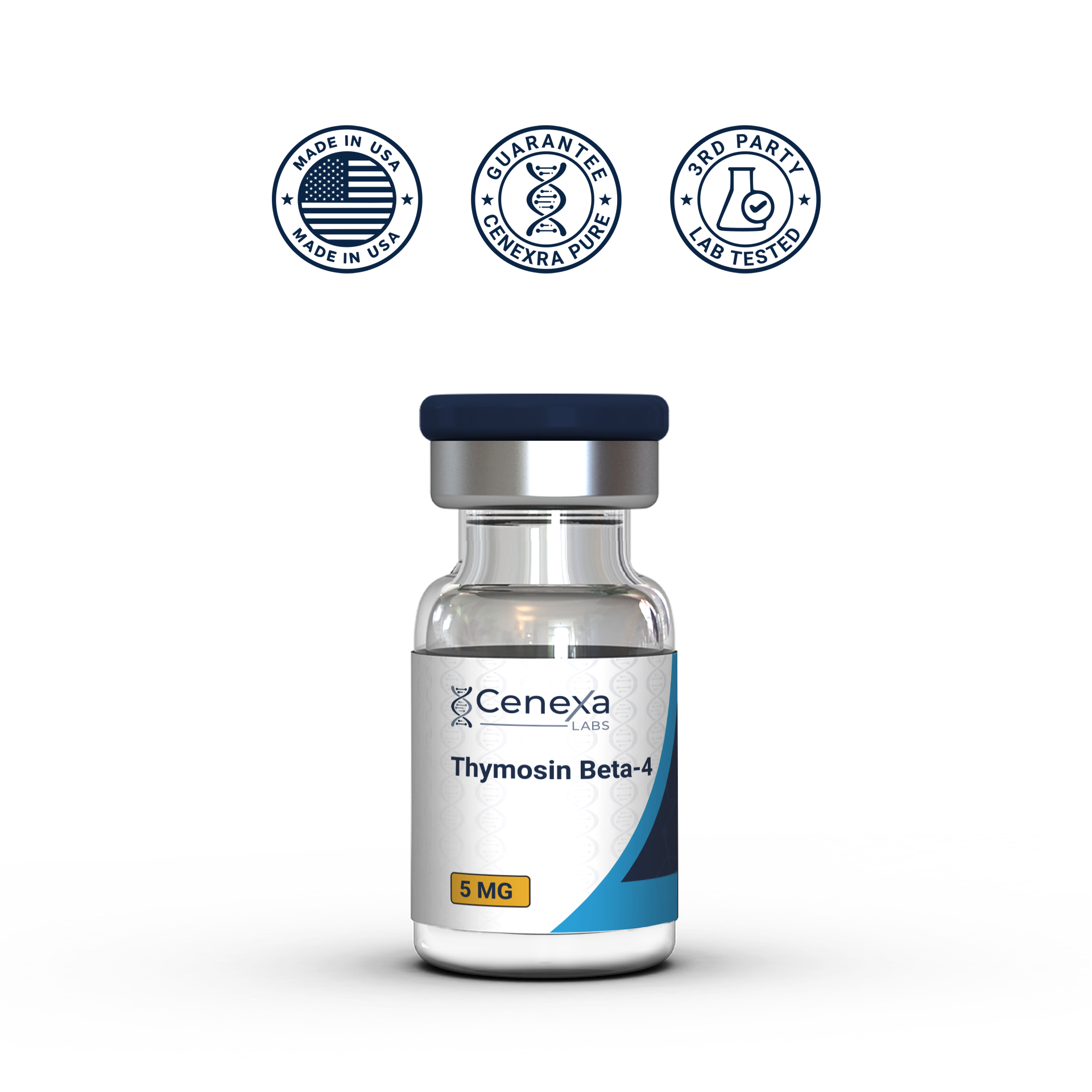 Thymosin Beta-4 peptide vial – TB-500 – USA Made research grade