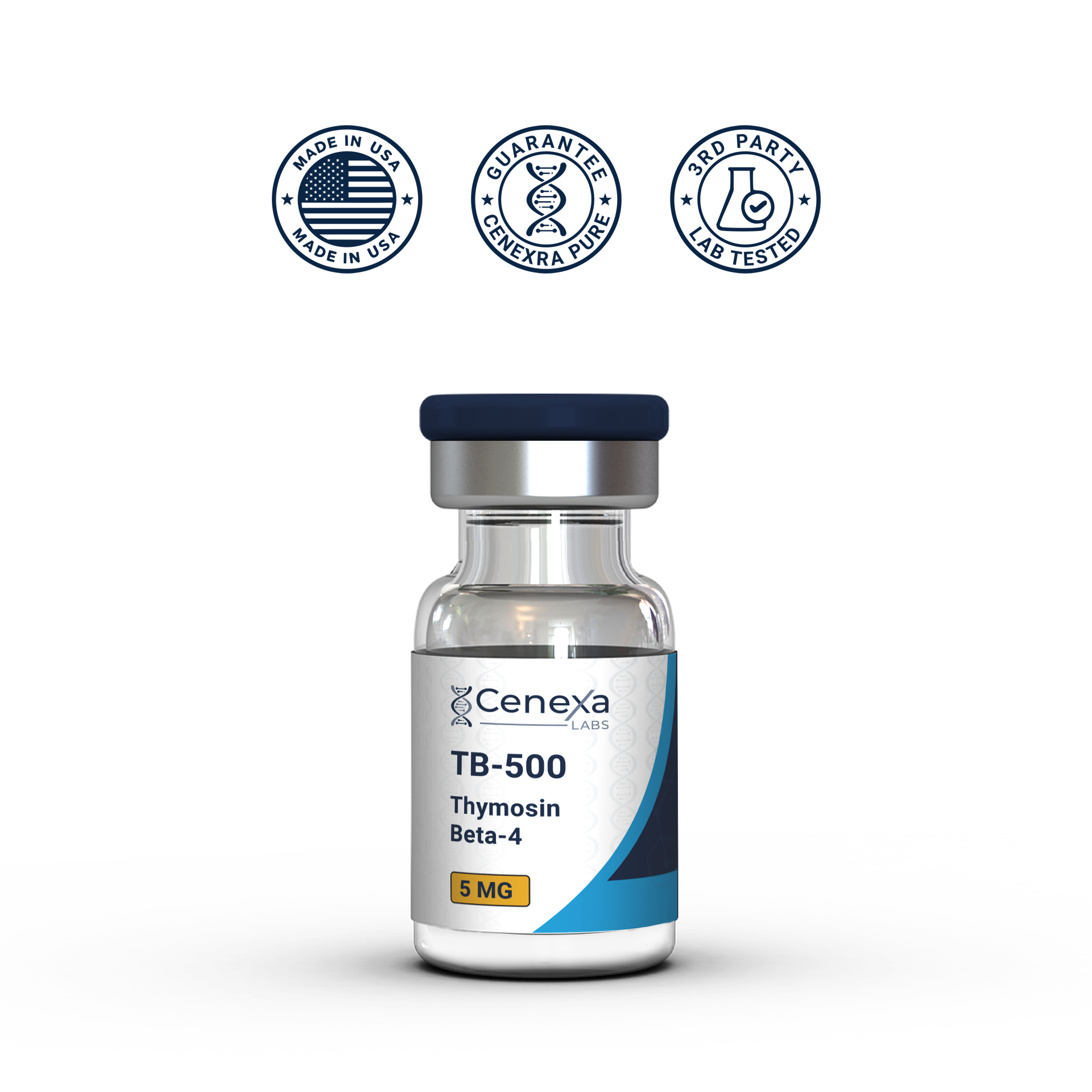 TB-500 peptide vial – Thymosin Beta-4 fragment – USA Made research grade